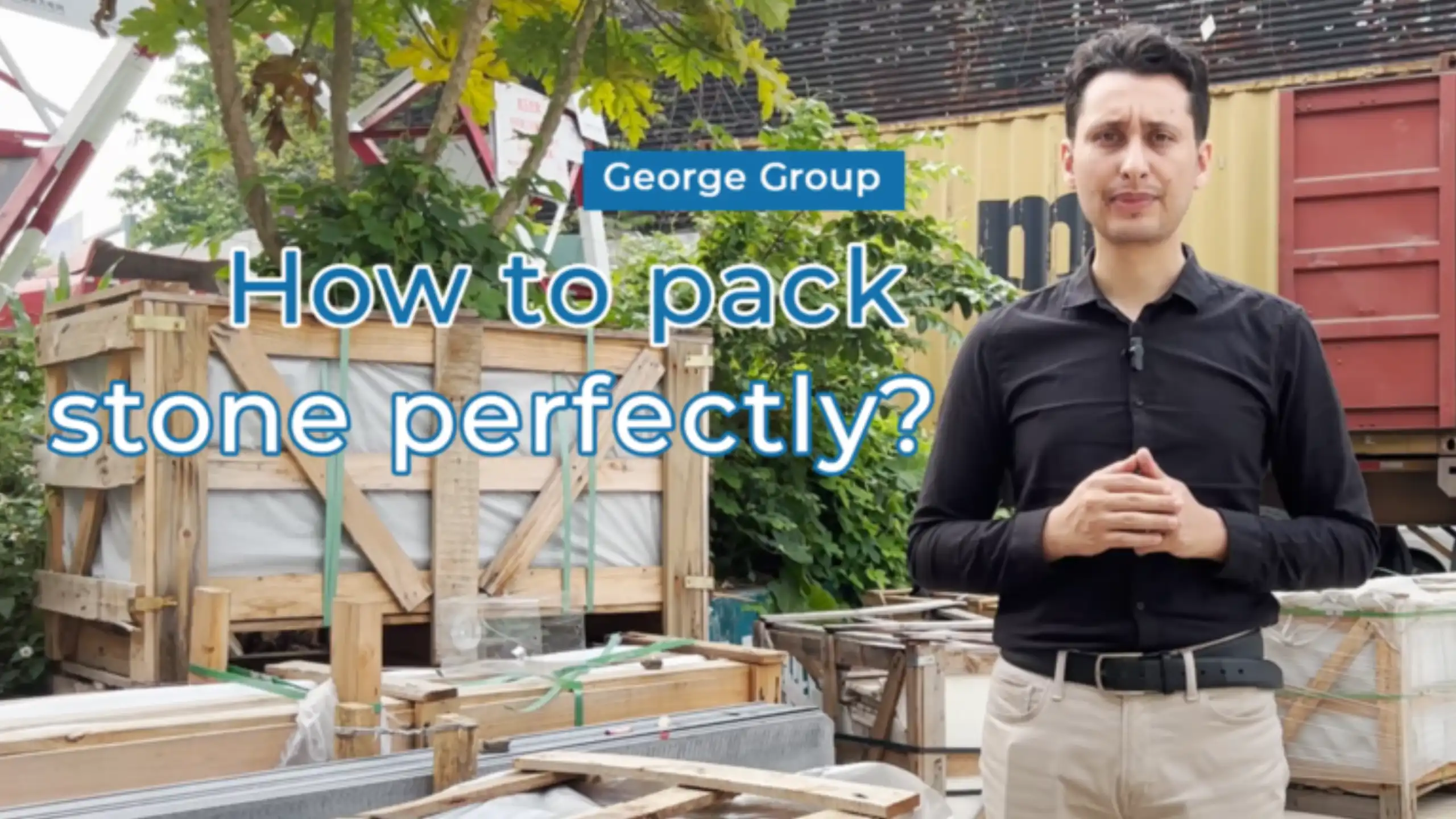 Stone Packaging Box Explanation (Arabic)
